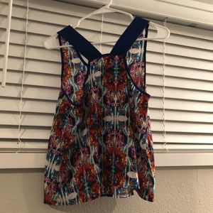 Colorful strappy tank top